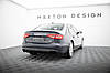 Дифузор Audi A4 B8 рестайл (12-16) тюнінг обвіс заднього бампера (V3), фото 3