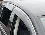 Вітровики з хромом HB (4 шт., Sunplex Chrome) для Volkswagen Golf 6, фото 8