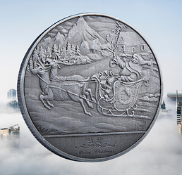 Монета сувенір "Щасливого Різдва та нового року!" подарунок на Новий рік і Різдво