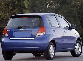 Кромка багажника (нерж.) Sedan для Chevrolet Aveo T200 2002-2008 рр