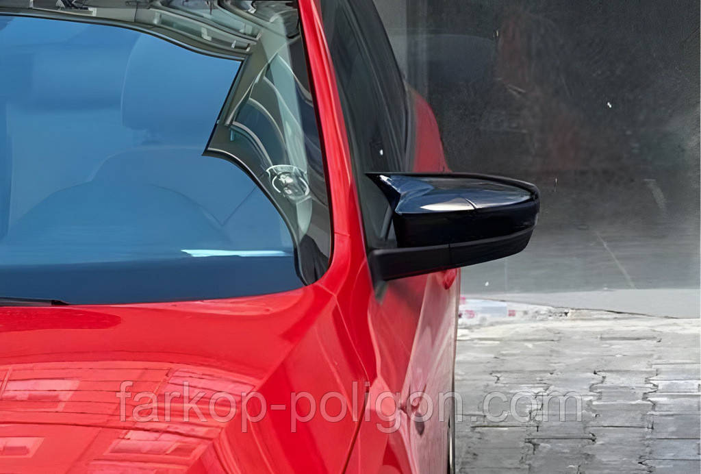 Накладки на дзеркала BMW-Style (З поворотом, 2 шт) для Skoda Rapid 2012-2019 рр