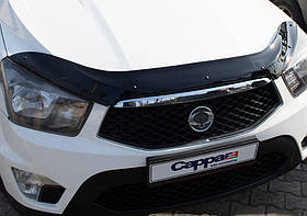 Дефлектор капота (2013-2018, EuroCap) для SsangYong Action рр