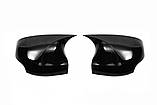 Накладки на дзеркала BMW-Style (2 шт) для Renault Logan II 2013-2022 рр, фото 3