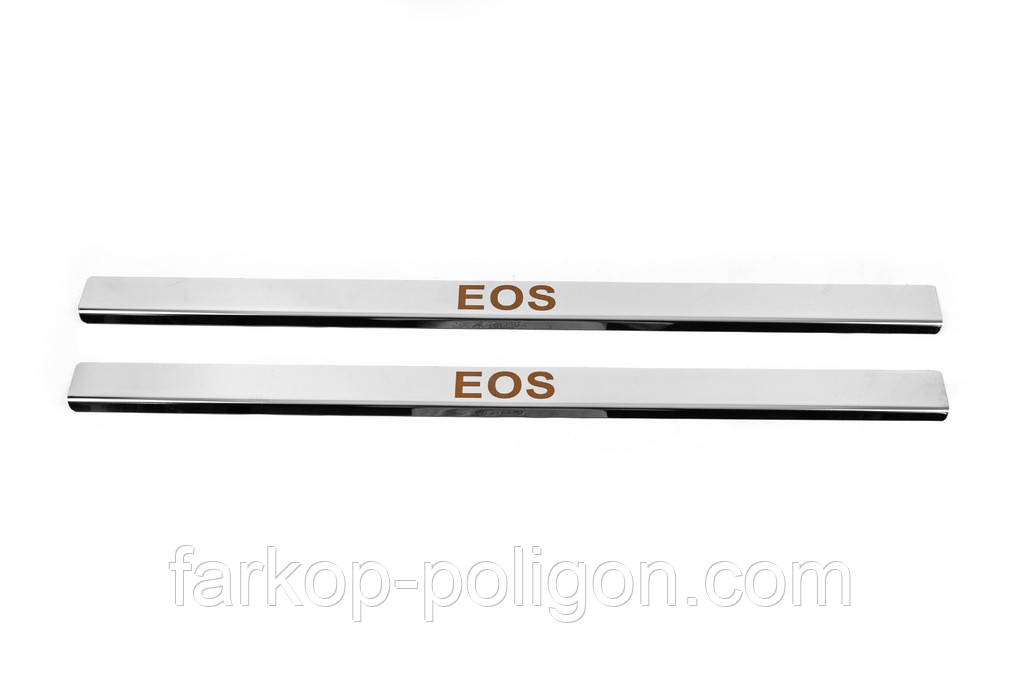 Накладка на пороги Carmos (2 шт, нерж) для Volkswagen EOS 2011-2016 рр