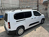 Рейлінги OmsaLine Solid (2 шт, сірі) довга база для Peugeot Partner/Rifter 2019- рр, фото 3