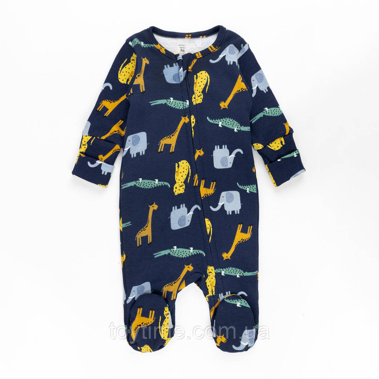 Чоловічок для немовлят на блискавці із звірятами Africa, фото 1