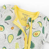 Чоловічок начісний для немовлят на блискавці з авокадо Avocado, фото 3