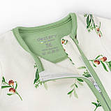 Чоловічок начісний для немовлят на блискавці з гілочкою оливи Olive, фото 3