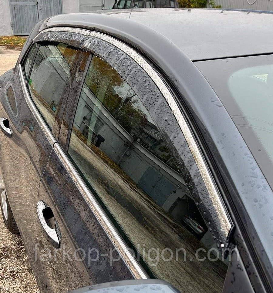 Вітровики з хромом HB (4 шт, Niken) для Renault Megane IV 2016-2025 рр