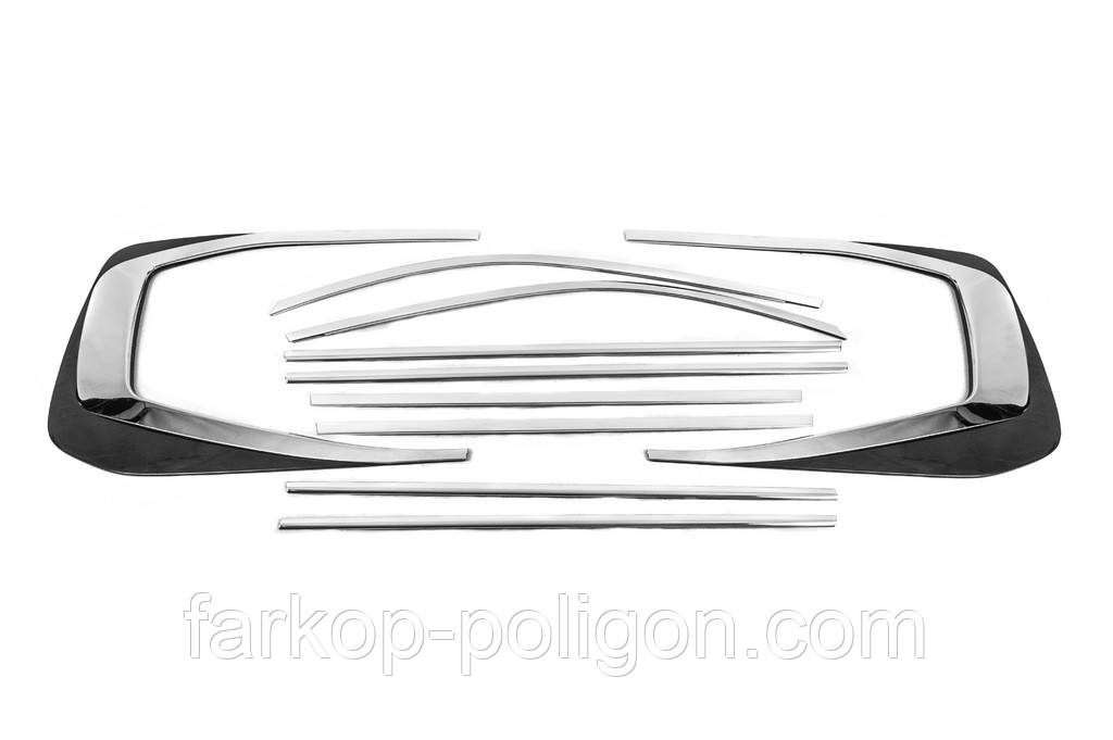 Повна окантовка вікон дизайн LC300 (нерж) для Toyota Land Cruiser 200