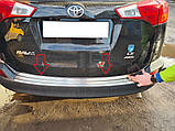 Кромка багажника Libao V1 (2013-2016, нерж.) для Toyota Rav 4 рр, фото 3