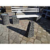 Лава з бетону «Паркова» зі спинкою, вулична., фото 6