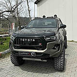 Дефлектор капота 2020- рр. EuroCap для Toyota Hilux 2015- рр, фото 3