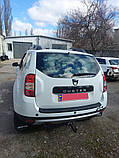 Накладка на задній бампер EuroCap (ABS) для Renault Duster 2008-2017 рр, фото 5