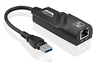 USB 3.0 мережева карта Ethernet RJ45 адаптер LAN (10/100/1000 Мбіт/с) для ПК, ноутбука