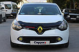 Дефлектор капоту (EuroCap) для Renault Clio IV 2012-2019 рр, фото 3