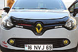 Дефлектор капоту (EuroCap) для Renault Clio IV 2012-2019 рр, фото 9
