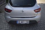 Накладка на задній бампер EuroCap (ABS) для Renault Clio IV 2012-2019 рр, фото 3