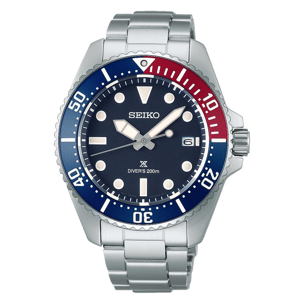 Годинник Seiko Prospex SNE595P1 Solar Divers 200m PEPSI
