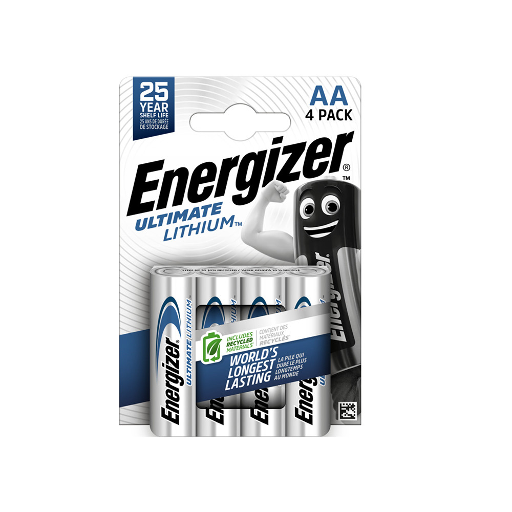 Батарейки AA (FR6) Energizer Ultimate Lithium (1.5v) 4шт