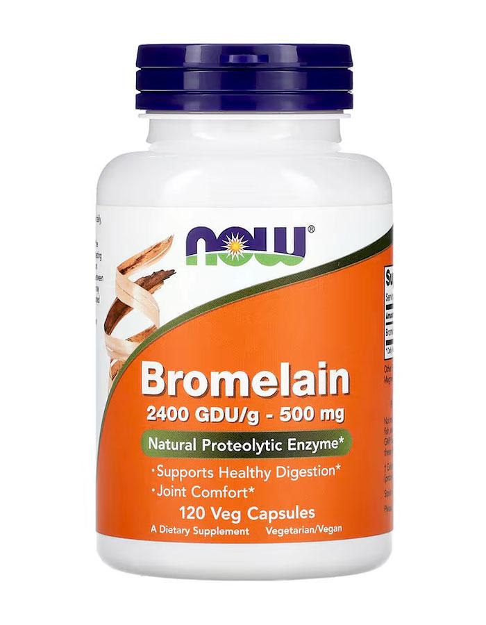 Здоров'я Бромелайн NOW Foods Bromelain 500 мг 120 капс США