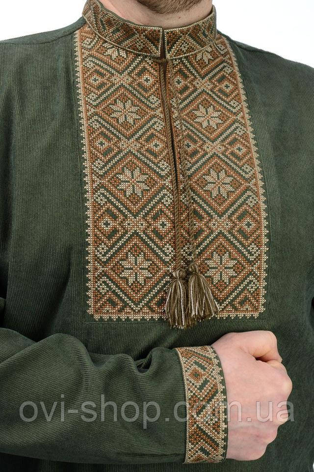 чоловіча вишиванка хакі