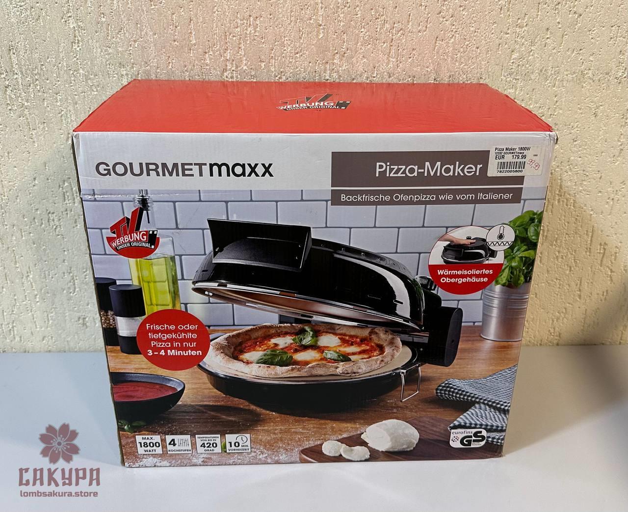 Піч електрична для піци GOUERMETmaxx Pizza-Maker 1800WATT, фото 1