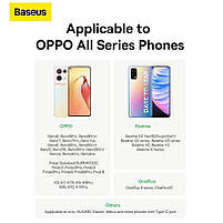 Кабель Baseus Superior Series (SUPERVOOC) Fast Charging Data Type-C 65W (1m) White, фото 3
