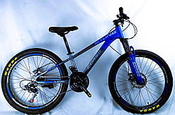 Велосипед спортивний Corso Skyline 24" SL-40602 (1) рама 11" алюмінієвий, Shimano 21S, зібраний на 75%
