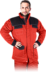 Куртка утеплена робоча червона REIS Польща (робочий зимовий одяг) MMWJL CB