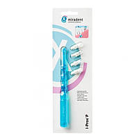 Монопучкова зубна щітка Miradent I-Prox P 4 насадки блакитна