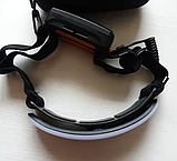 Потужний ліхтарик налобний на голову Акумуляторний перезарядний налобник Cob 31 світодіод Led-ліхтар з зарядкою USB 5000 mAh, фото 10