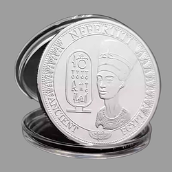Пам'ятна монета в гаманець Єгипетська цариця Нефертіті. сильвер