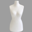 Манекен Кравецький для шиття одягу Пінопластовій Жіночий 40-42 \ 46-48 \ M M Чорний  Білий на хром  ніжці, фото 7