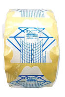 Форми Velena біло-сині 1000 штук – шаблони для нігтів GELLIANT універсальні.