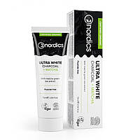 Зубна паста Nordics Cosmos Organic Ultra White Глибоке очищення та відбілюючий ефект активованого вугілля та матчу 75 мл