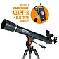 Телескоп Celestron AstroMaster LT 70AZ, ахромат, стійкий штатив, адаптер для телефону та шустер, фото 2