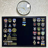 Стенд для шевронів у рамці — патч-панель у рамці, патч-борд, панель для шевронів, рамка для нашивок, фото 4