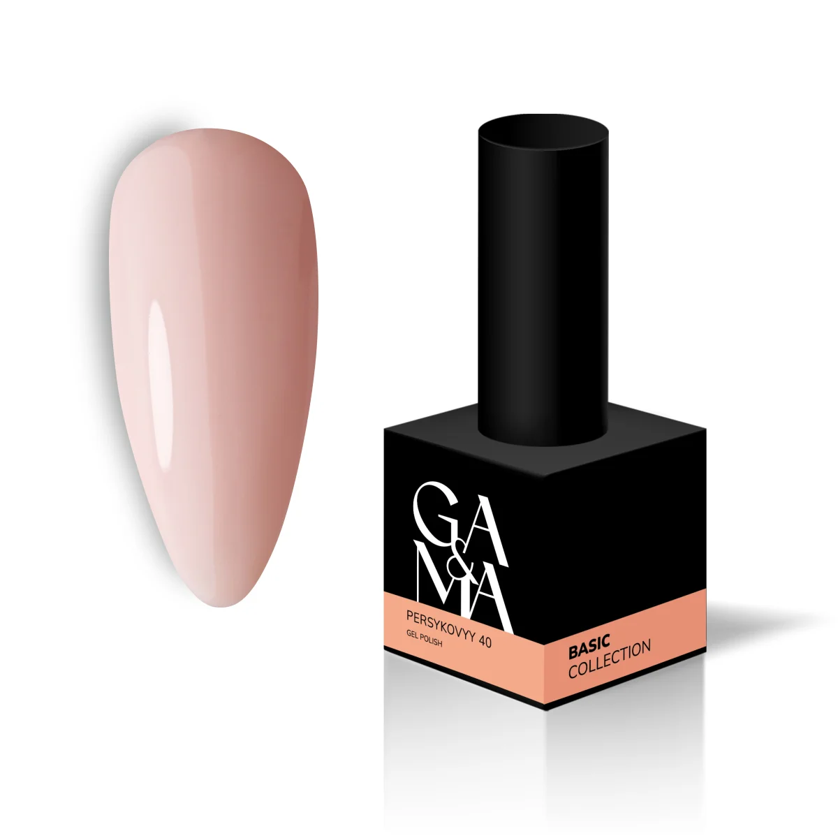 GA&MA Basic collection 040 persykovyy — гель-лак персиковий. 10 мл