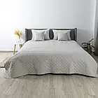 Ветро однотонне покривало ТМ ТЕП "Велюр" св.сірий ромб круглий