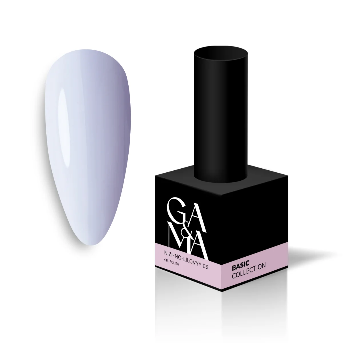 GA&MA Basic collection 006 nizhno-lilovyy / Базова колекція 006 ніжно-
ліловий. 10 мл