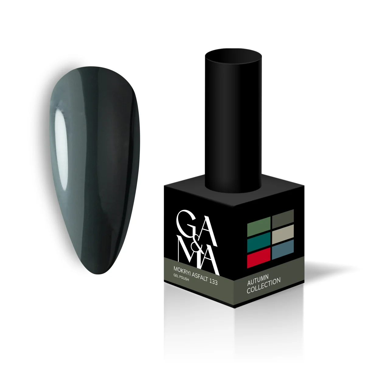 GA&MA Autumn collection 133 Mokryi asfalt — гель лак. 10 мл