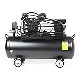 Компресор двоциліндровий ремінний OFBD-100 2.2кВт 402л/хв 8бар 100л (2 крана) + олива 0,5л APRO, фото 3