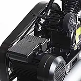 Компресор двоциліндровий ремінний OFBD-100 2.2кВт 402л/хв 8бар 100л (2 крана) + олива 0,5л APRO, фото 9