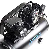 Компресор двоциліндровий ремінний OFBD-100 2.2кВт 402л/хв 8бар 100л (2 крана) + олива 0,5л APRO, фото 10