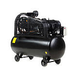 Компресор трьохциліндровий пасовий OFBD-200X 8Бар 7.5кВт 1050л/хв 200л 380В (2 крана) + Олива 1л APRO, фото 6