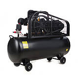 Компресор трьохциліндровий пасовий OFBD-200X 8Бар 7.5кВт 1050л/хв 200л 380В (2 крана) + Олива 1л APRO, фото 7