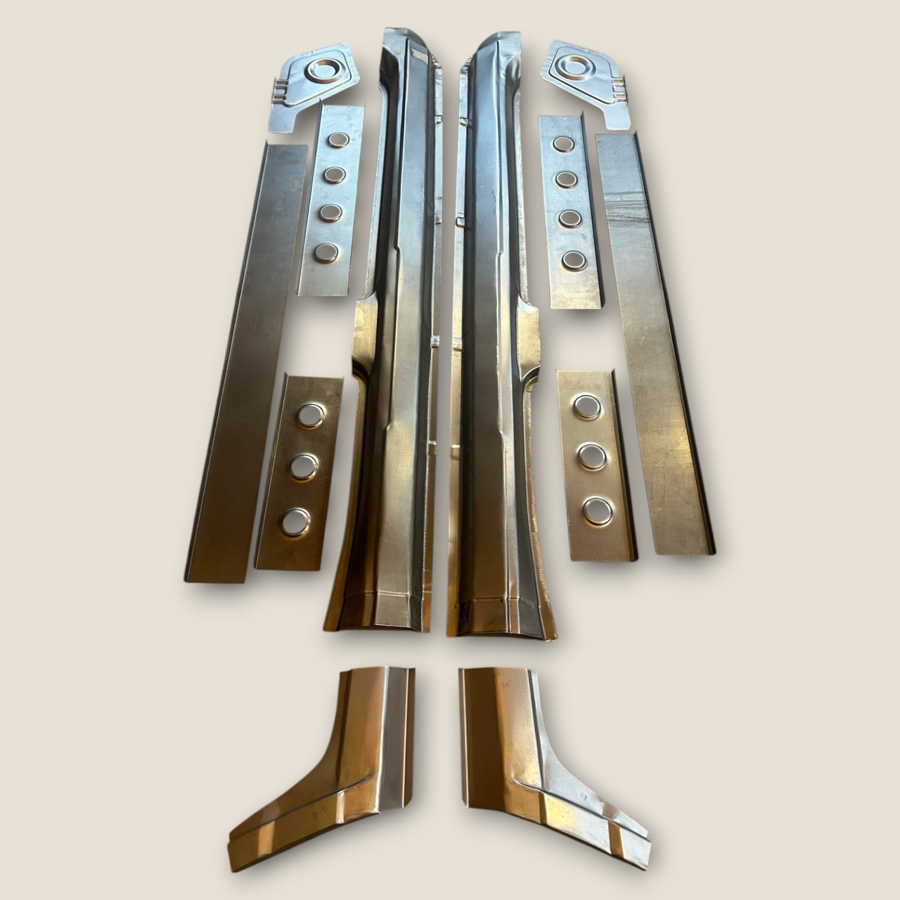 Порог зовнішний ВАЗ 2110,2111,2112 (короб,підсилювач,з'єднувач, піддомкратник, перехід) 12 деталів,вир-к Україна, фото 1