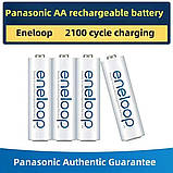 Акумуляторні батарейки АА зарядні Panasonic Eneloop акумулятор 2000 mAh 4 шт, фото 6