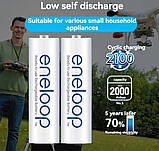 Акумуляторні батарейки АА зарядні Panasonic Eneloop акумулятор 2000 mAh 4 шт, фото 7